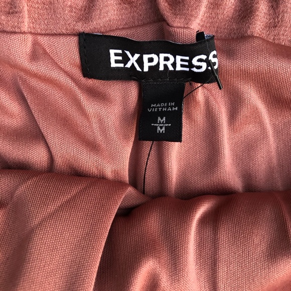 NWT EXPRESS strapless asymmetrical hem dress sz M - Picture 2 of 10